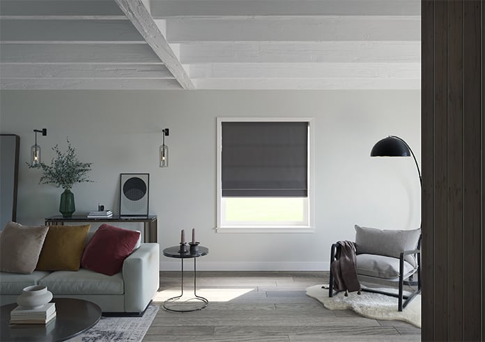 Luxe Velvet, Steel - Twist&Fit Roman Blind - Image 9